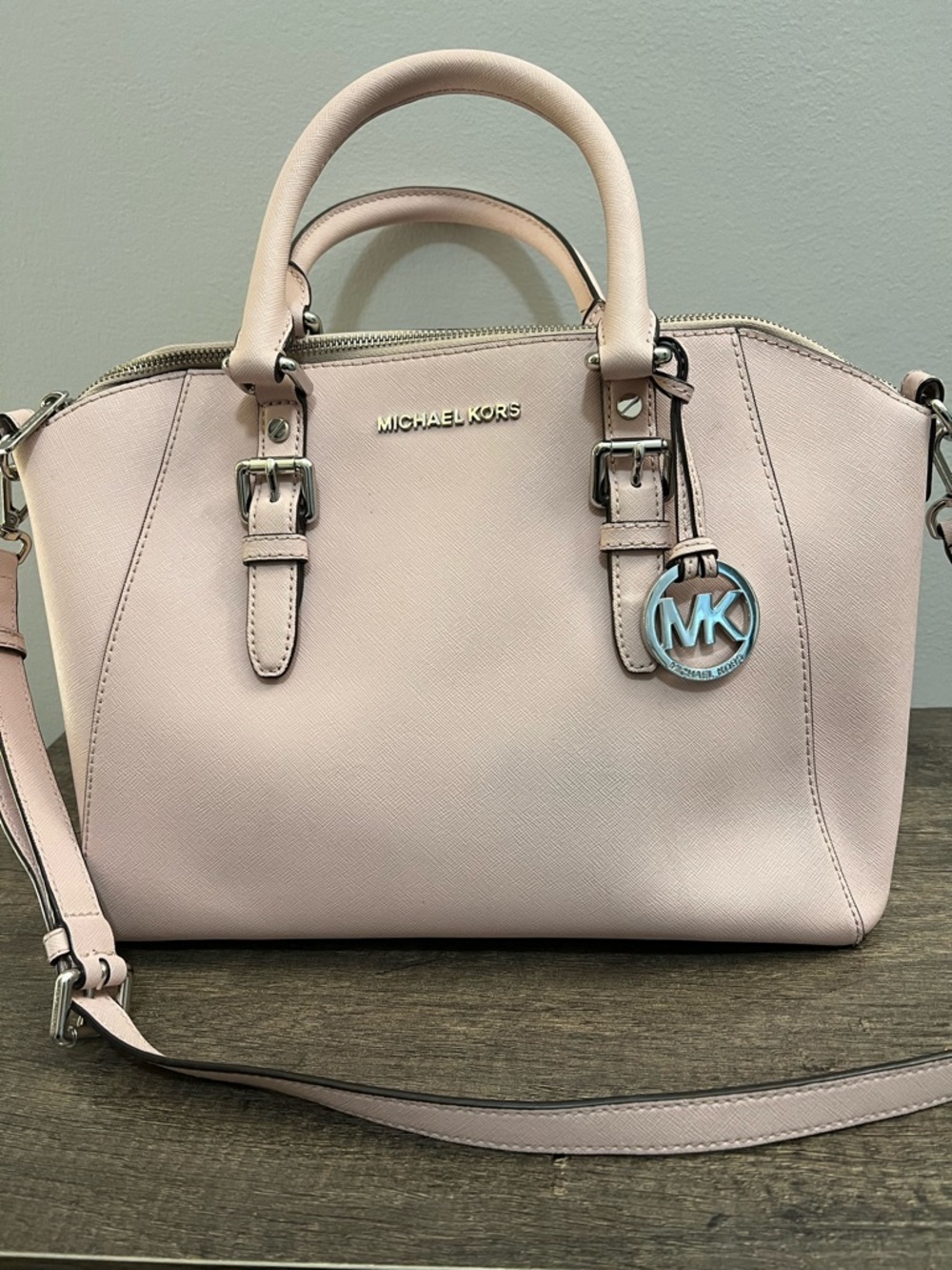 Michael Kors Pale Blush Saffiano Leather Satchel